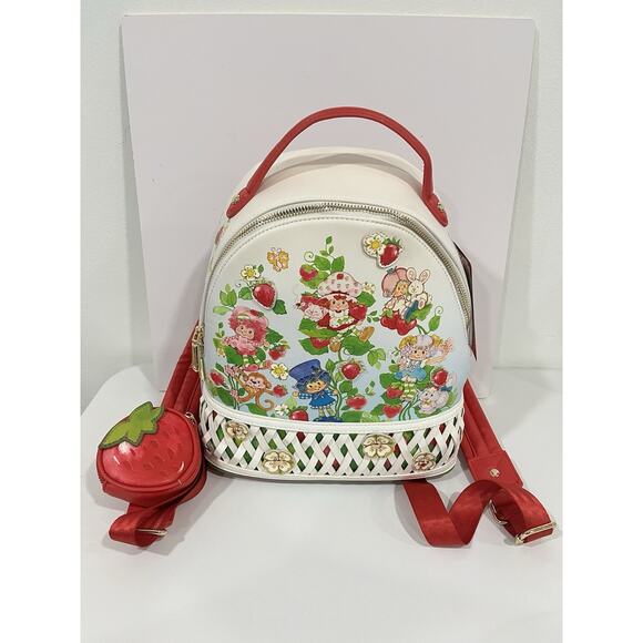 New Garden Strawberry Shortcake Boxed Lunch Exclusive Mini Backpack w Coin Purse - Picture 3 of 15